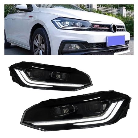 VW POLO 2019 (شكل الـ 2023 سيلفر FULL LED)