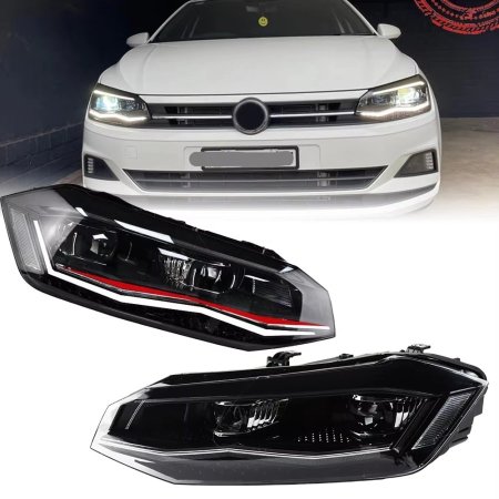 VW POLO 2019 (أحمر)