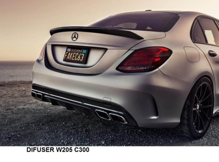 MERCEDES W206 (مع نجلات اكزوزت مربعه)