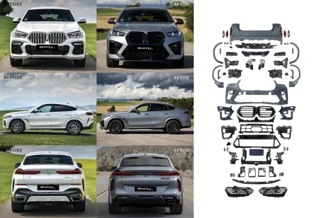 طقم طبونات BMW X6 G05 2020 (شكل الـ 2024 M POWER)